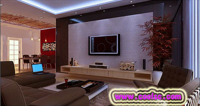 Deluxe Modern Style Livingroom Render Demo 